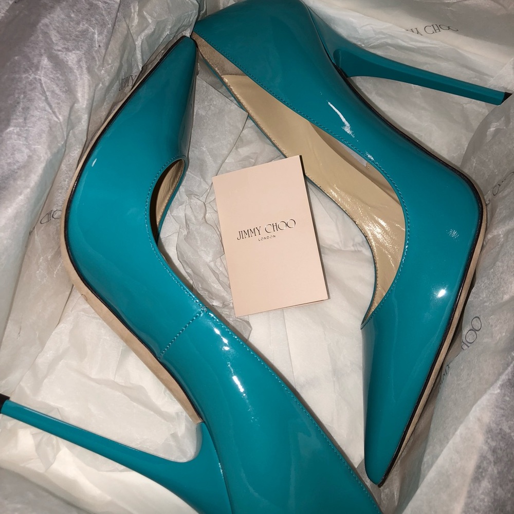 Jimmy Choo Pumps - sz 38 - Turquoise ANOUK